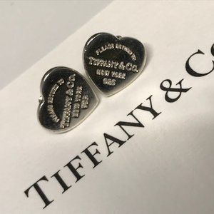 Tiffany & Co. Heart Sterling Silver Earrings